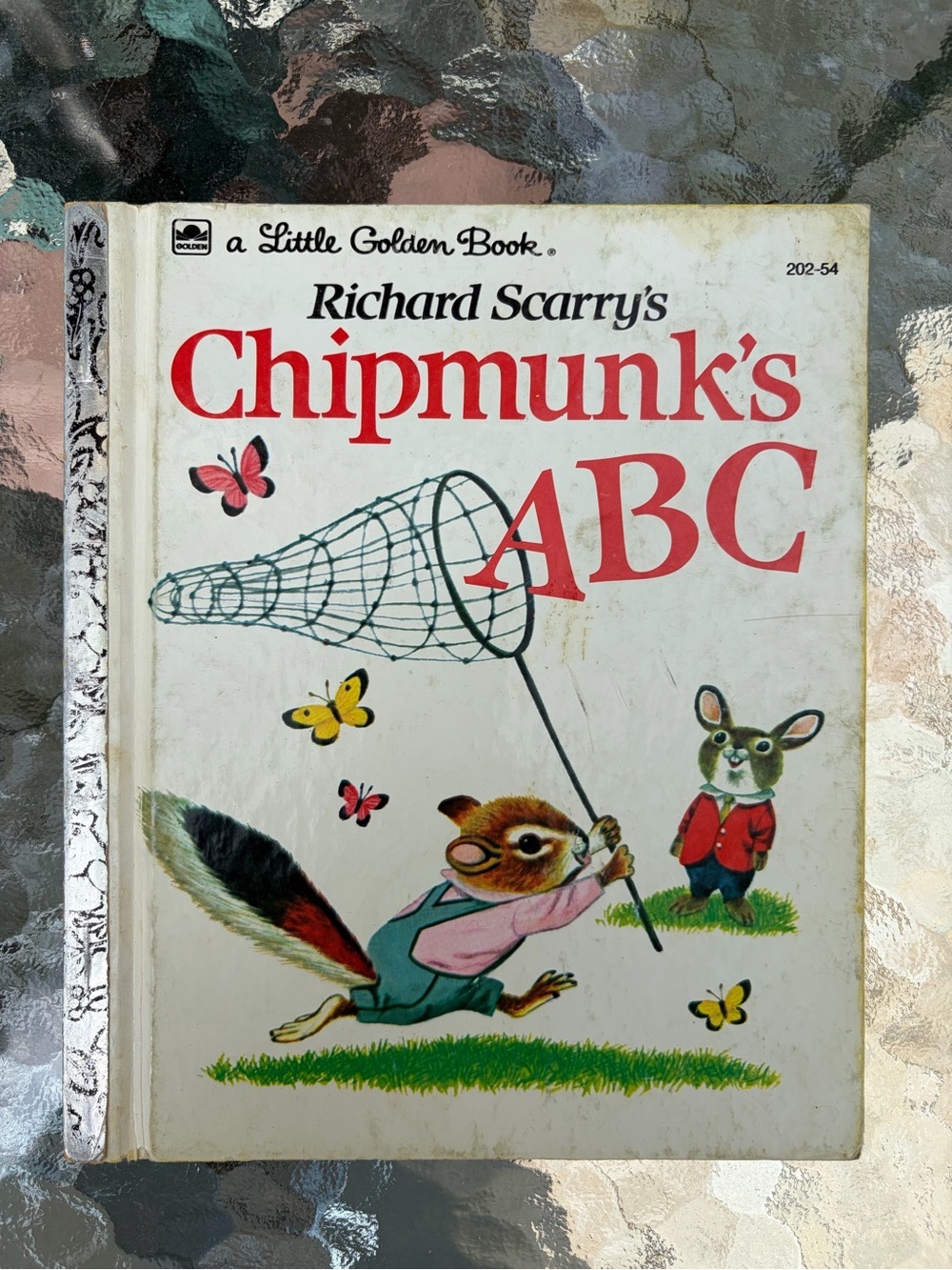 Vintage Little Golden Book Richard Scarry's Chipmunk's ABC childrens vtg